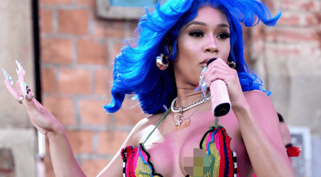 Saweetie Nip Slip