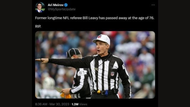 Bill Leavy Cause of Death