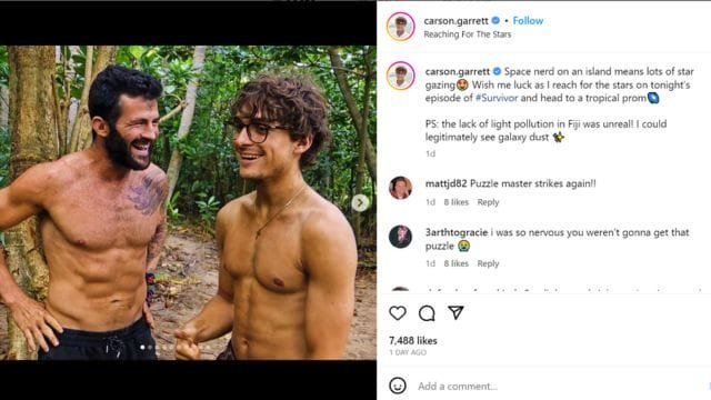 Is Carson on Survivor Gay?