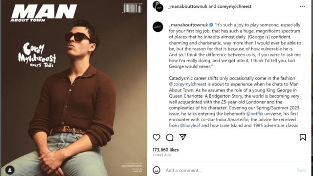 Is Corey Mylchreest Gay?