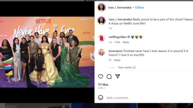 Who Plays Andres in Never Have I Ever Season 4?