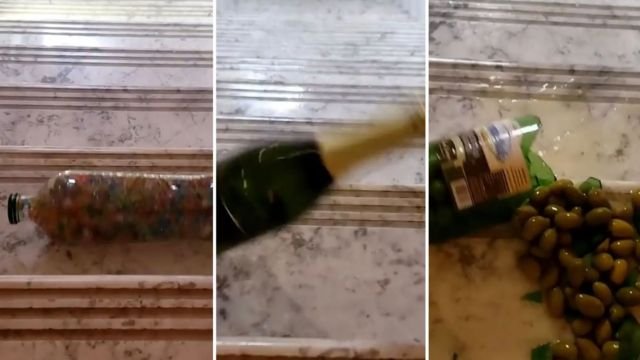 Rolling Glass Down Stair TikTok Trend