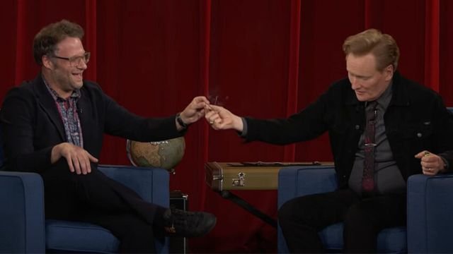 Conan O'Brien and Seth Rogen Smoked Together
