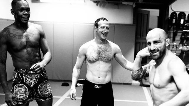 Mark Zuckerberg shirtless