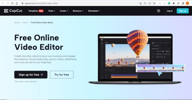 Free online video editor