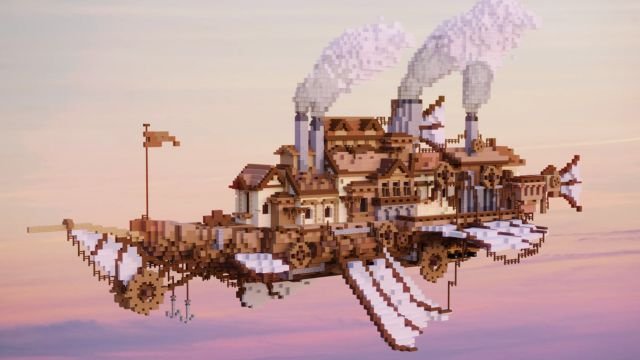 7 best Minecraft Steampunk airship builds