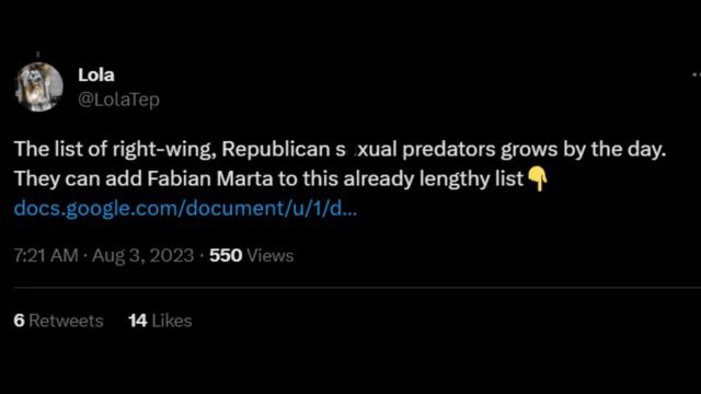 Fabian Marta Arrested