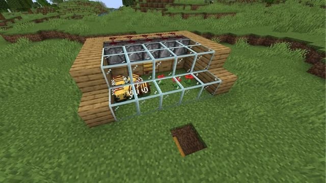 Minecraft bee farm build guide