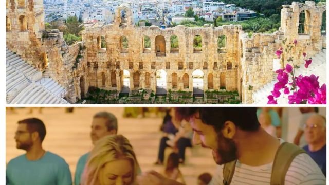 Where was a Greek recipe for romance filmed? What Was Filming Like Behind the Scenes?